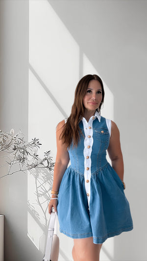 Bottom Down Demin Dress