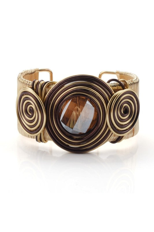 DIAMOND METAL BANGLE