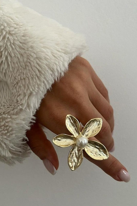 【VVV】Square Daisy Pearl Ring▲ILLIT着用 LVxMurakami #LouisVuitton #SPUR