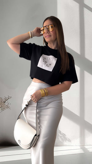 SATIN MAXI SKIRT