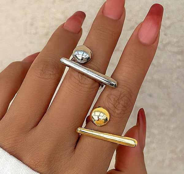 GEOMETRIC OPEN RING