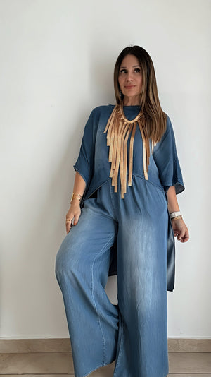 Asymmetric Denim Set