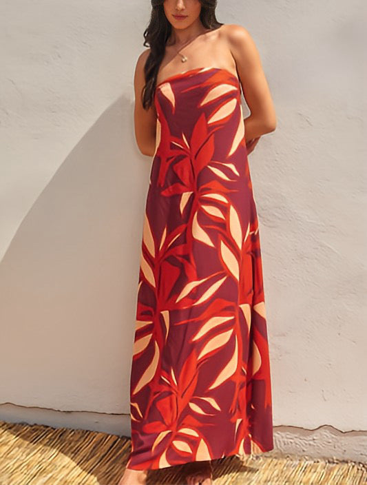 STRAPLESS MAXI DRESS