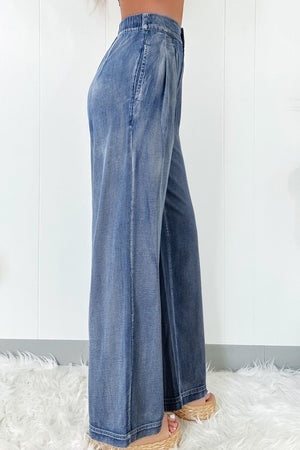 WIDE LEG HIGH WAIST JEANS