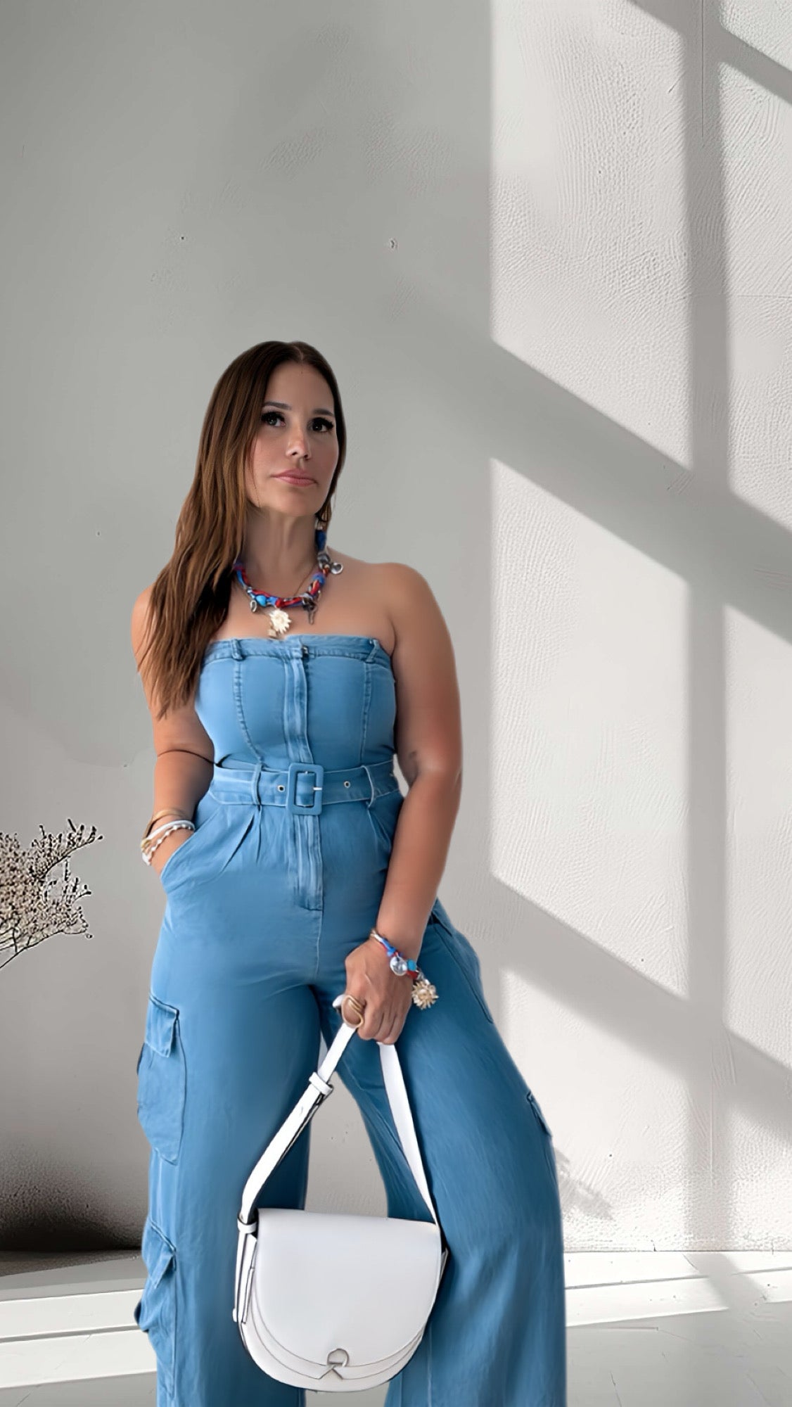 Strapless Pocket Jumpsuit